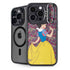 Disney Snow White Character with Floral Pattern iPhone 16 Pro Kickstand Case