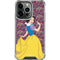 Disney Snow White Character with Floral Pattern iPhone 16 Pro Max Clear Case
