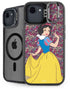 Disney Snow White Character with Floral Pattern iPhone 16e Kickstand Case