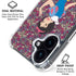 Disney Snow White Character with Floral Pattern iPhone 17 Clear Case