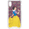 Disney Snow White Character with Floral Pattern iPhone XS Clear Case