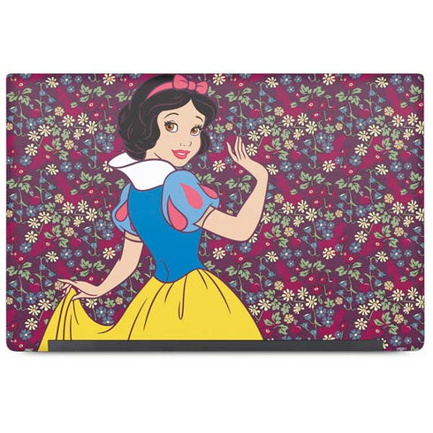 Disney Snow White Character with Floral Pattern Dell Latitude Skin