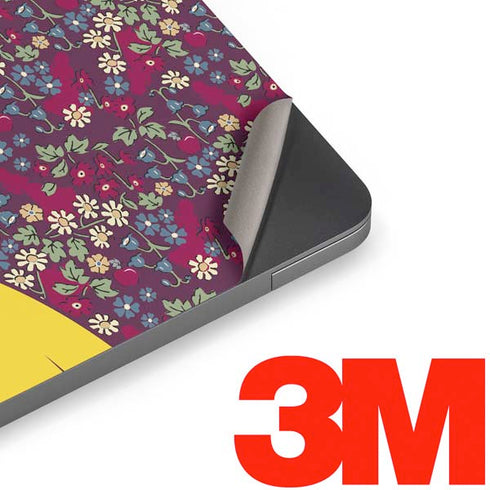 Disney Snow White Character with Floral Pattern Apple MacBook Air Skin