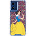 Disney Snow White Character with Floral Pattern Moto G 5G (2024) Clear Case