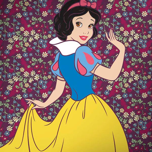 Disney Snow White Character with Floral Pattern Moto G6 Skin