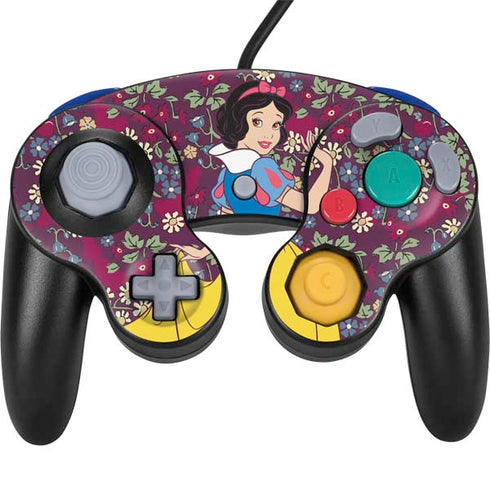 Disney Snow White Character with Floral Pattern Nintendo Skins