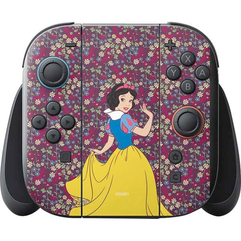 Disney Snow White Character with Floral Pattern Nintendo Switch 2 (2025) with Joy-Con Skin