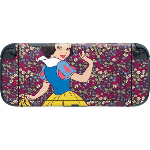Disney Snow White Character with Floral Pattern Nintendo Switch 2 (2025) with Joy-Con Skin
