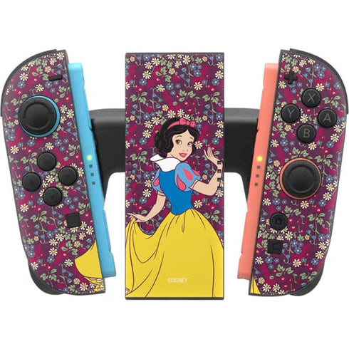 Disney Snow White Character with Floral Pattern Nintendo Switch 2 (2025) Joy-Con Controller Skin