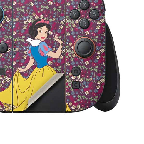 Disney Snow White Character with Floral Pattern Nintendo Switch 2 (2025) Joy-Con Controller Skin