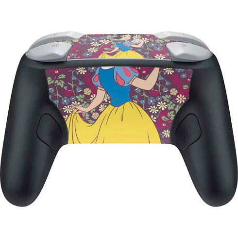 Disney Snow White Character with Floral Pattern Nintendo Switch 2 (2025) Pro Controller Skin