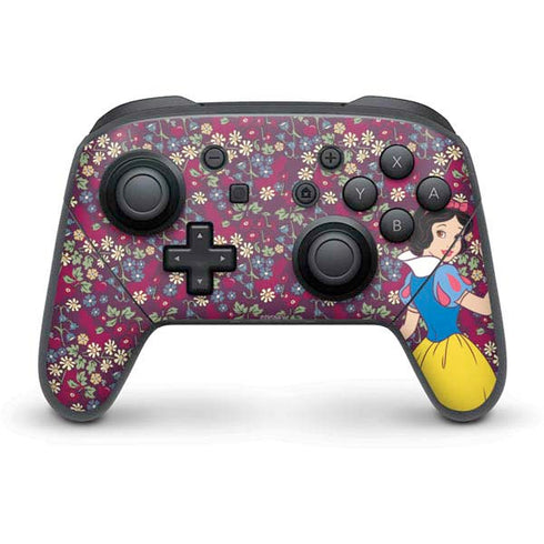 Disney Snow White Character with Floral Pattern Nintendo Skins