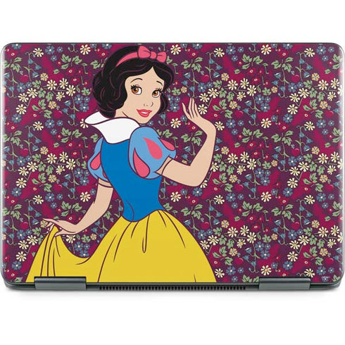 Disney Snow White Character with Floral Pattern Notebook 9 Pro 13in (2017) Skin
