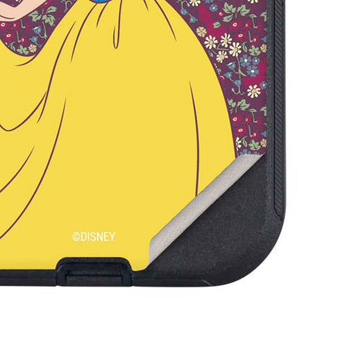 Disney Snow White Character with Floral Pattern Otterbox Defender iPhone Skin