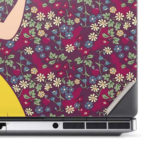 Disney Snow White Character with Floral Pattern Dell Precision Skin