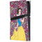 Disney Snow White Character with Floral Pattern PS5 Pro Console Skin