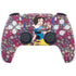 Disney Snow White Character with Floral Pattern PlayStation PS5 Skins