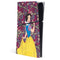 Disney Snow White Character with Floral Pattern PS5 Slim Digital Edition Console Skin