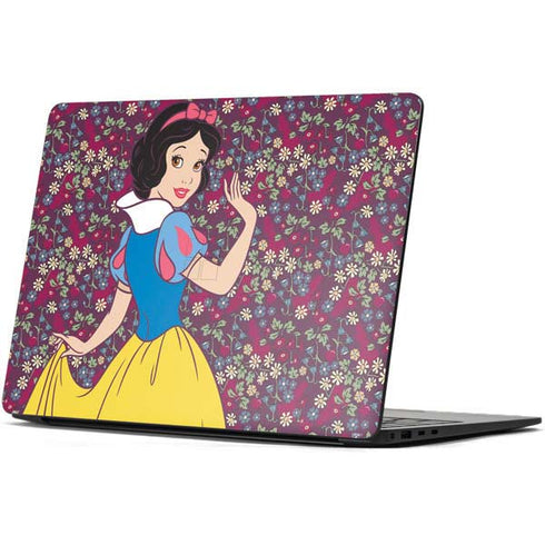 Disney Snow White Character with Floral Pattern Surface Laptop 7 13.8in Skin