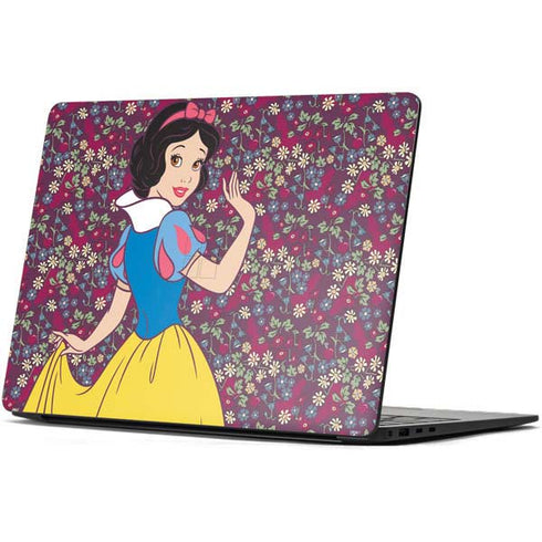 Disney Snow White Character with Floral Pattern Surface Laptop 7 15in Skin