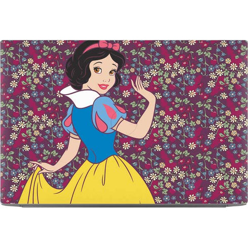 Disney Snow White Character with Floral Pattern Dell XPS Skin