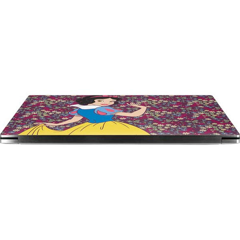 Disney Snow White Character with Floral Pattern Dell XPS Skin