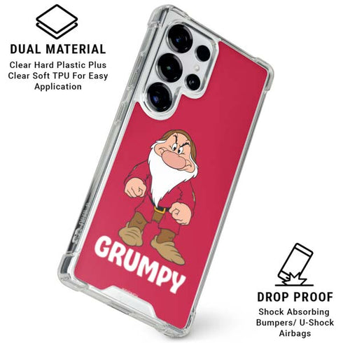 Disney Snow White Grumpy Dwarf Galaxy S25 Ultra Clear Case