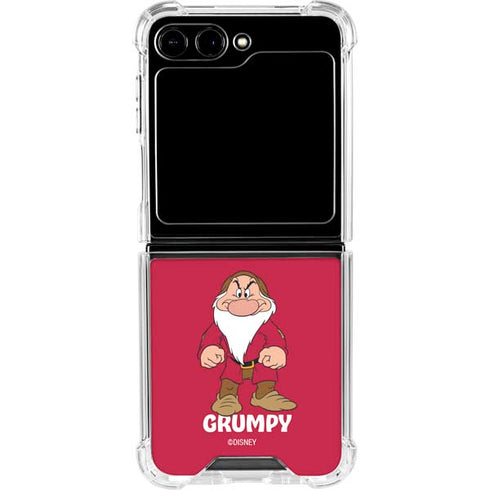 Disney Snow White Grumpy Dwarf Galaxy Z Flip6 Clear Case