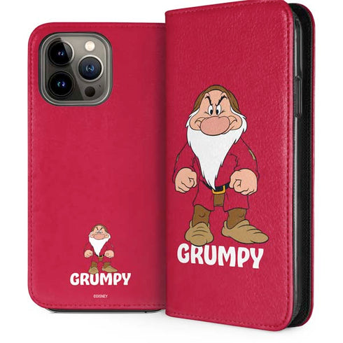 Disney Snow White Grumpy Dwarf iPhone 14 Pro Max Folio Case