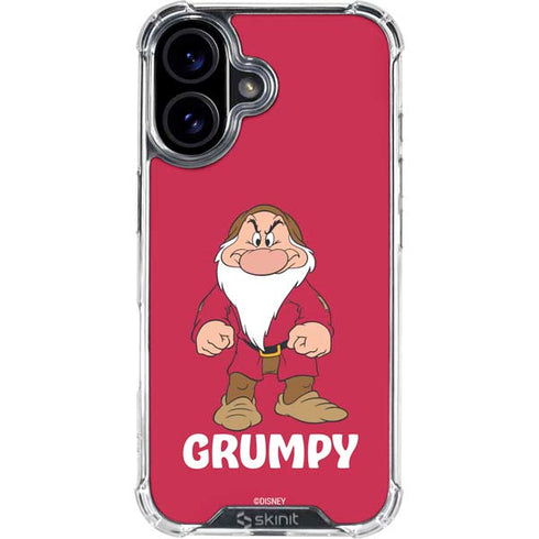 Disney Snow White Grumpy Dwarf iPhone 16 Clear Case