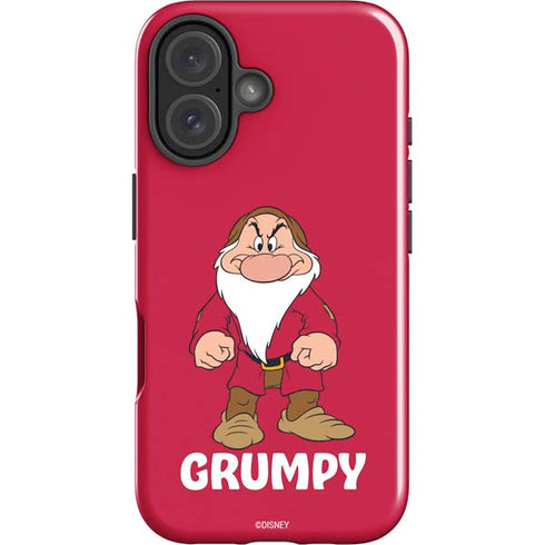 Disney Snow White Grumpy Dwarf iPhone 16 Plus Impact Case