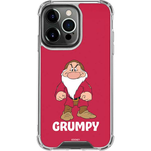 Disney Snow White Grumpy Dwarf iPhone 16 Pro Max Clear Case
