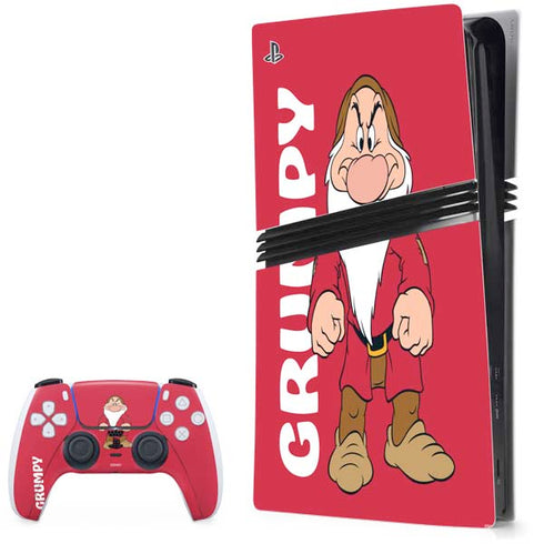 Disney Snow White Grumpy Dwarf PlayStation PS5 Skins