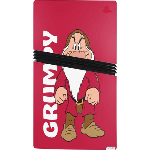 Disney Snow White Grumpy Dwarf PS5 Pro Console Skin