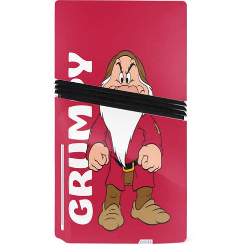 Disney Snow White Grumpy Dwarf PS5 Pro Disk Bundle Skin