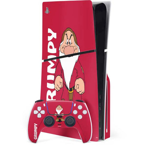 Disney Snow White Grumpy Dwarf PlayStation PS5 Skins