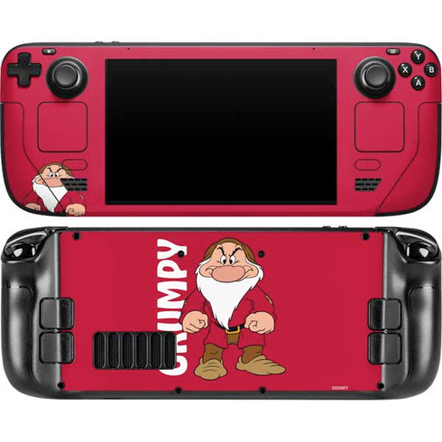 Disney Snow White Grumpy Dwarf Steam Deck Handheld Gaming Computer OLED Skin