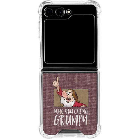 Disney Snow White Grumpy Galaxy Z Flip6 Clear Case
