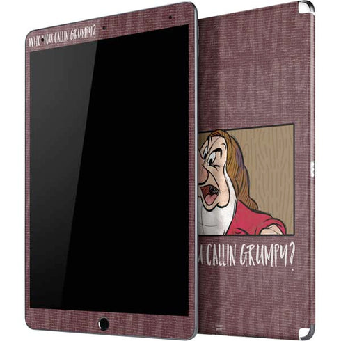 Disney Snow White Grumpy iPad Skins