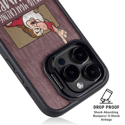 Disney Snow White Grumpy iPhone 15 Pro Max Kickstand Case