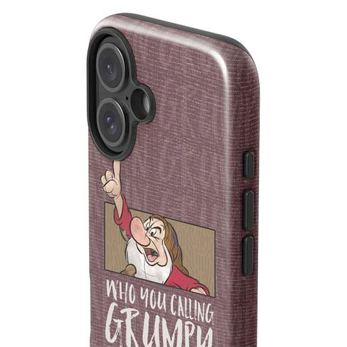Disney Snow White Grumpy iPhone 16 Impact Case