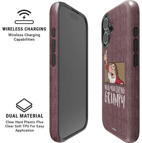 Disney Snow White Grumpy iPhone 16 Plus Magsafe Impact Case