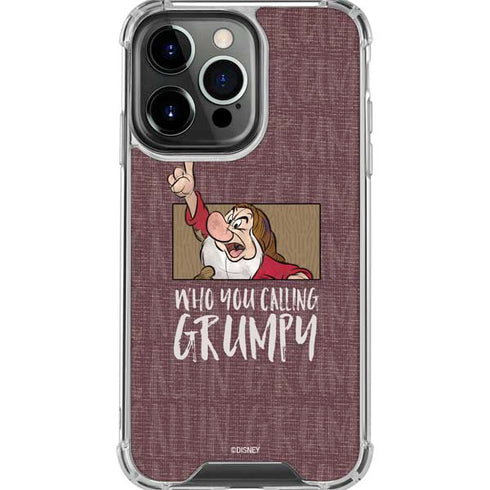 Disney Snow White Grumpy iPhone 16 Pro Max Clear Case