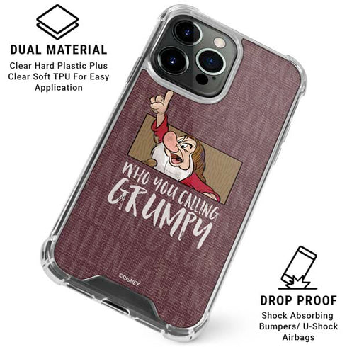 Disney Snow White Grumpy iPhone 16 Pro Max Clear Case
