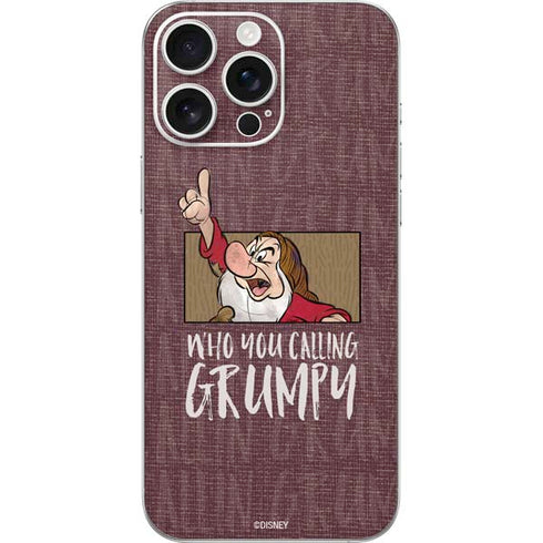 Disney Snow White Grumpy iPhone 16 Pro Max Skin