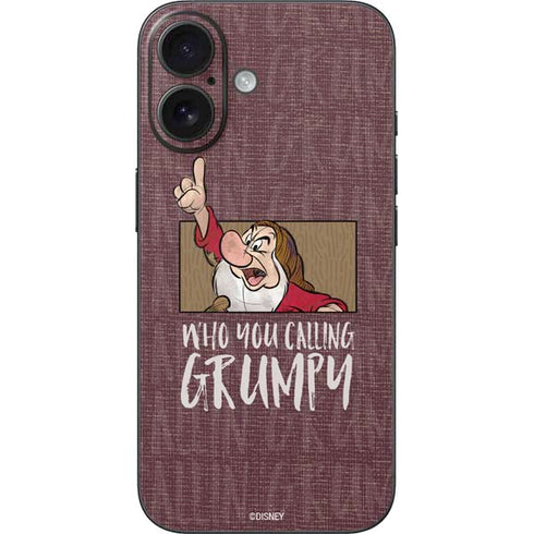 Disney Snow White Grumpy iPhone 16 Skin