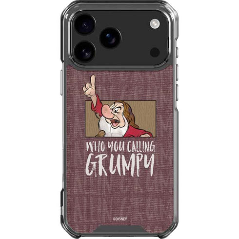 Disney Snow White Grumpy iPhone 18 Pro Max Clear Case