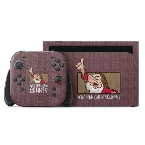 Disney Snow White Grumpy Nintendo Switch 2 (2025) with Joy-Con Skin