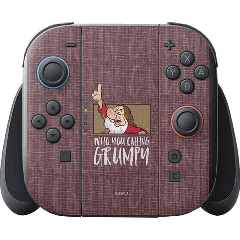Disney Snow White Grumpy Nintendo Switch 2 (2025) with Joy-Con Skin