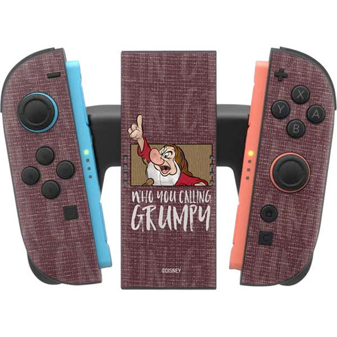Disney Snow White Grumpy Nintendo Switch 2 (2025) Joy-Con Controller Skin